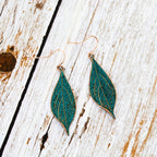 Zarte handwerkliche Gold Ohrring