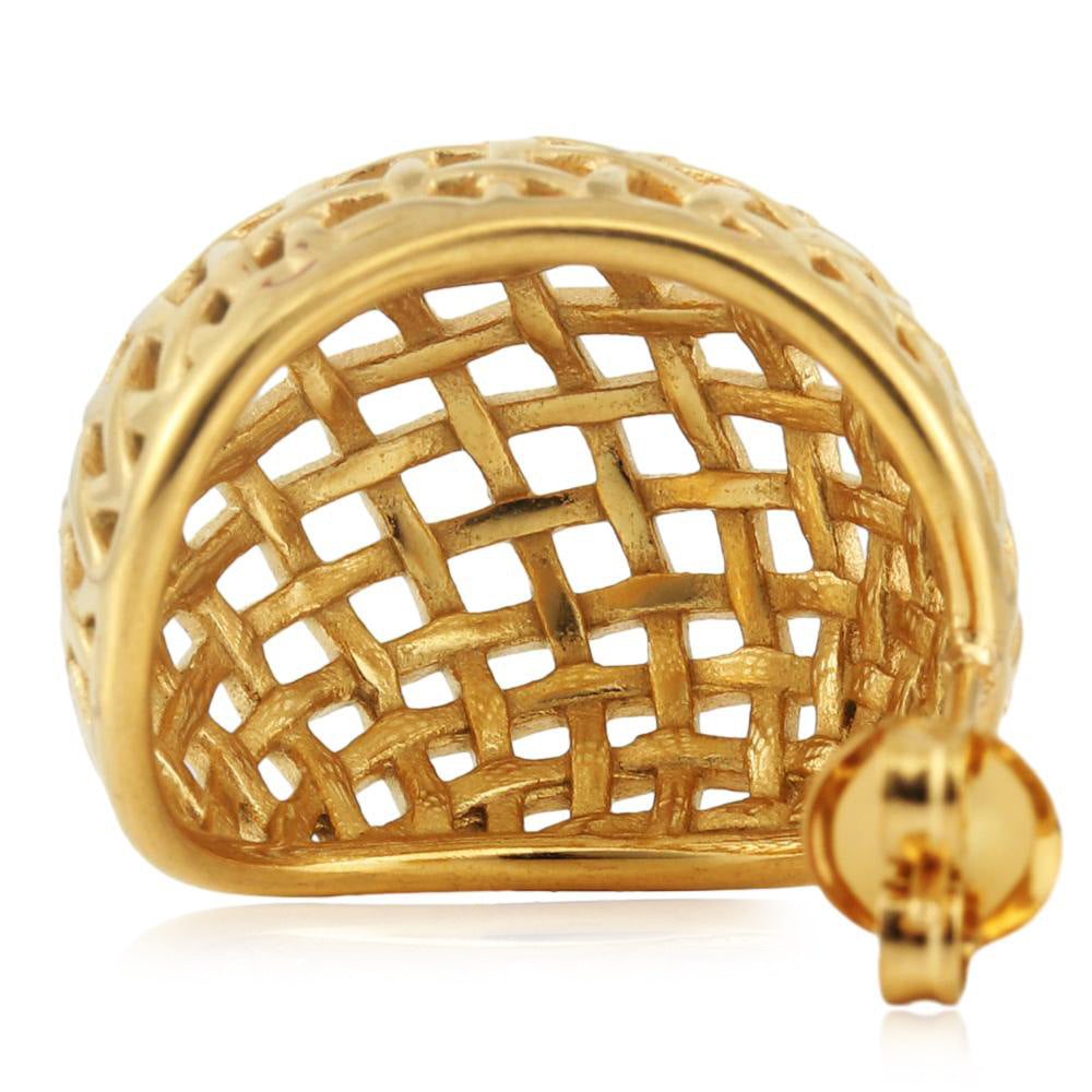 Klassische Gold Ohrring mit zeitloser Eleganz