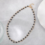 Zarte handwerkliche Gold Halskette