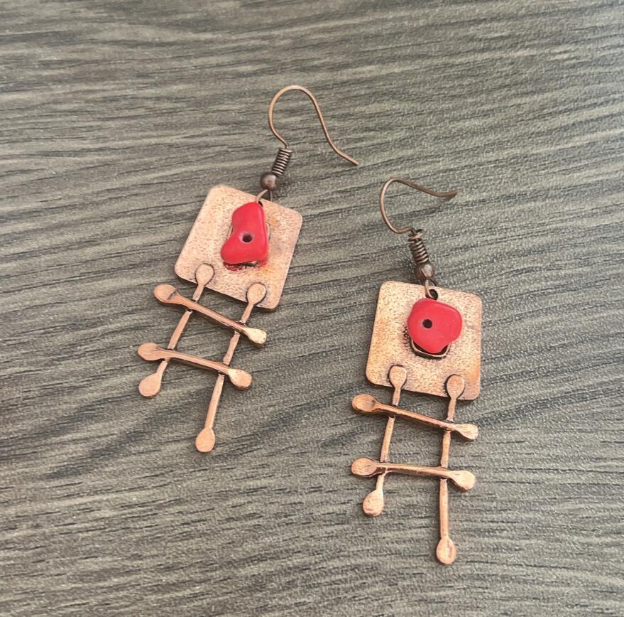 Handgefertigte Vintage Ohrring