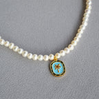 Schöne Perlen Halskette mit einzigartigem Stil