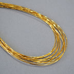 Zarte handwerkliche Gold Halskette