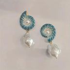 Zarte handwerkliche Gold Ohrring