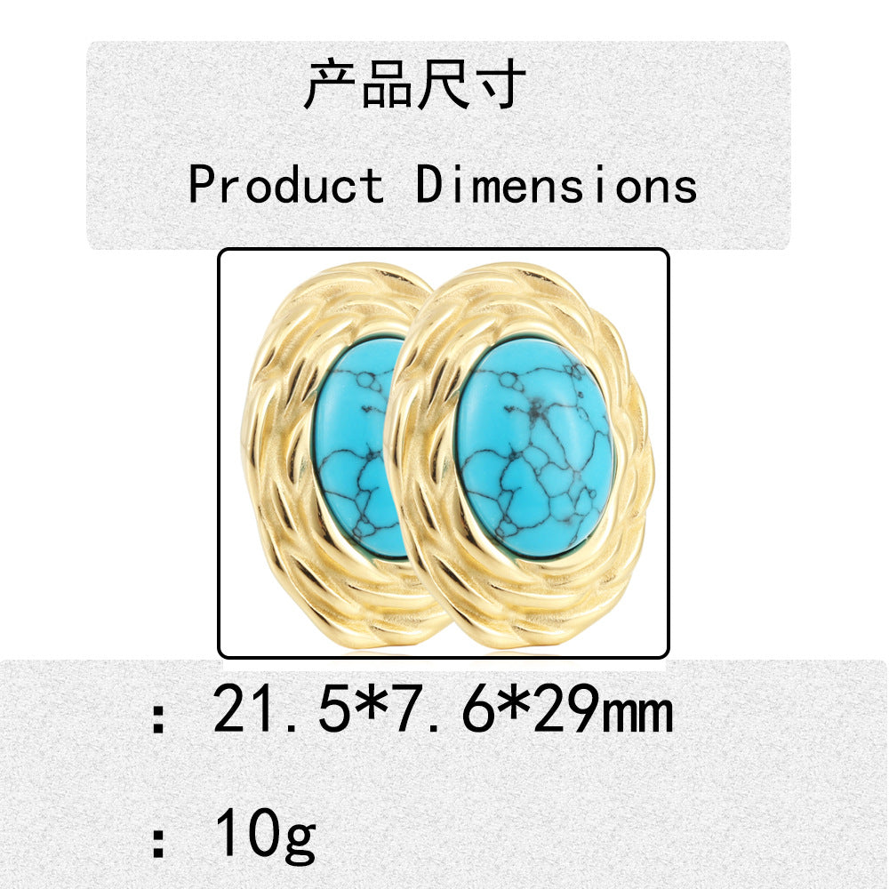 Schöne Gold Ohrring mit einzigartigem Stil