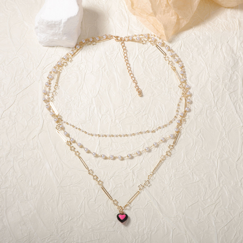 Schöne Perlen Halskette mit einzigartigem Stil