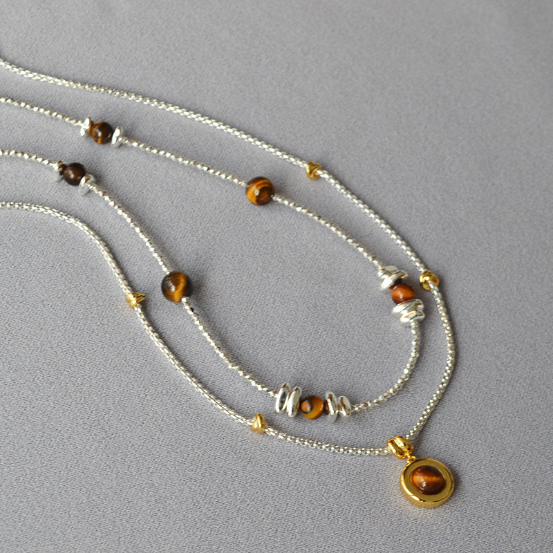 Schöne Silber Halskette mit einzigartigem Stil