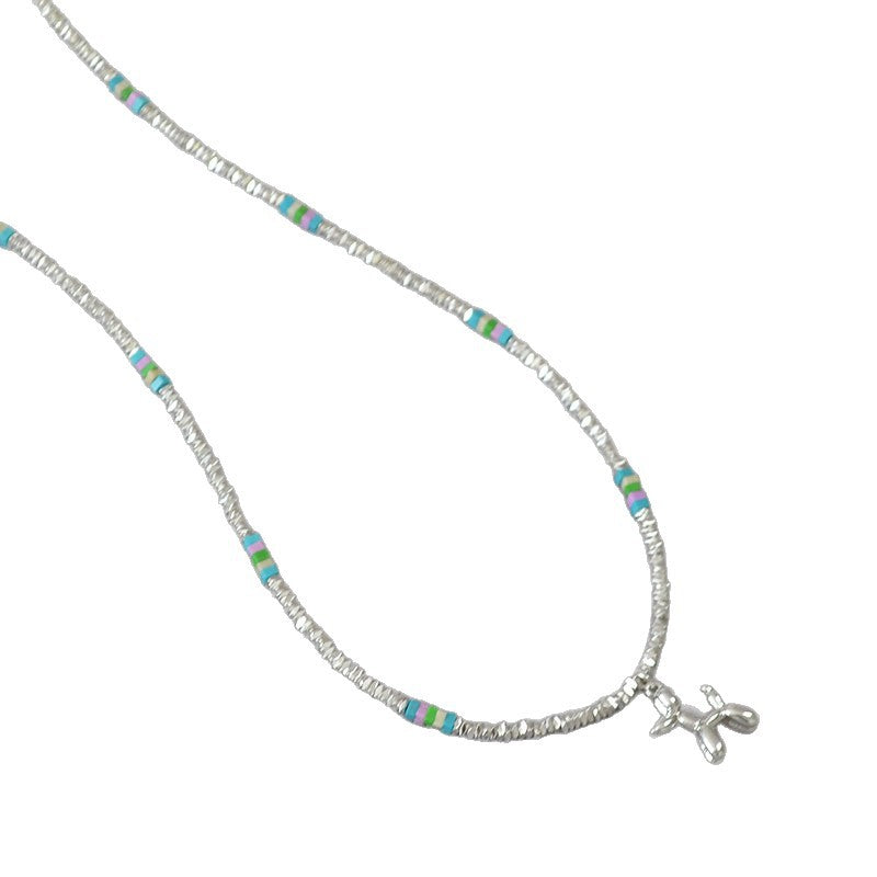 Schöne Silber Halskette mit einzigartigem Stil