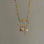 Zarte handwerkliche Perlen Halskette