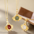 Schöne Gold Halskette mit einzigartigem Stil