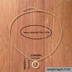 Zarte handwerkliche Halskette