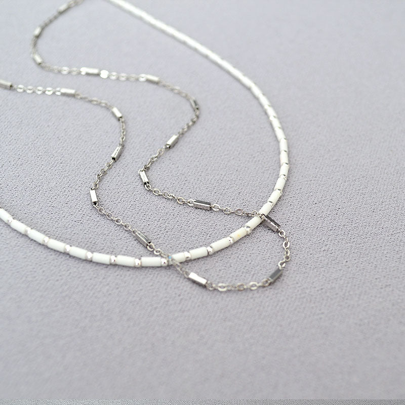 Schöne Silber Halskette mit einzigartigem Stil