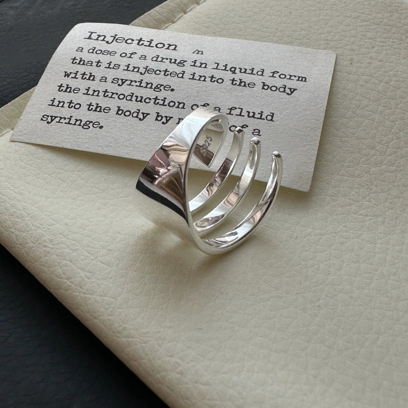 Klassische Silber Ring mit zeitloser Eleganz