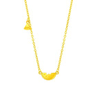 Schöne Gold Halskette mit einzigartigem Stil