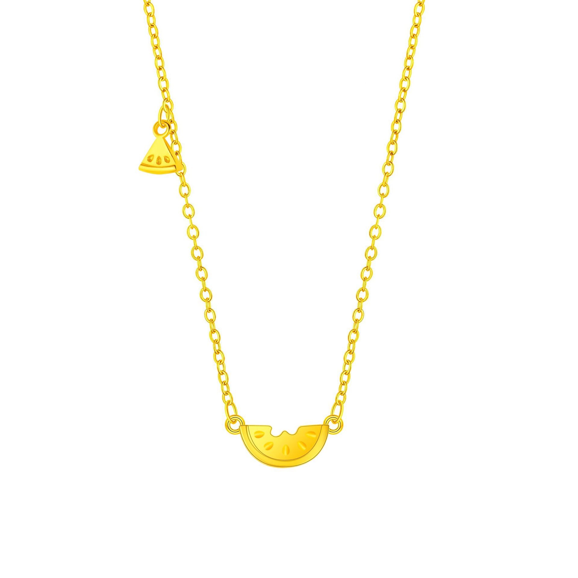 Schöne Gold Halskette mit einzigartigem Stil