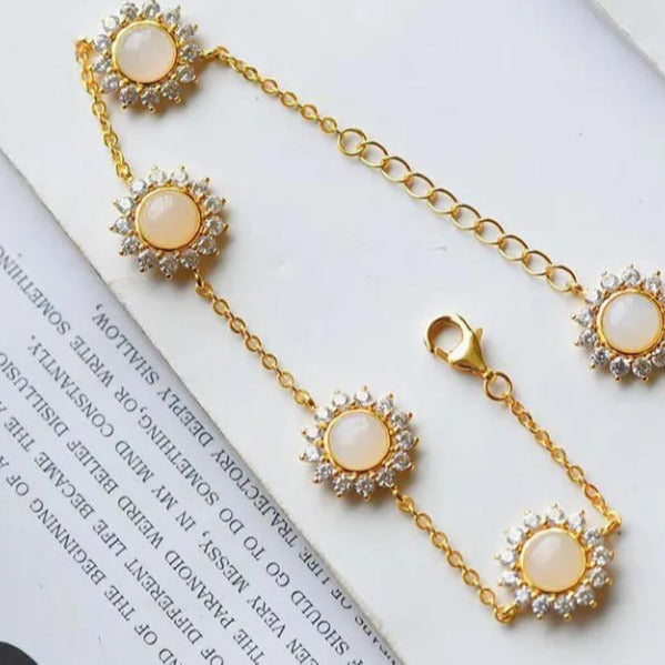 Handgefertigte Vintage Gold Armband