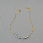 Zarte handwerkliche Perlen Halskette