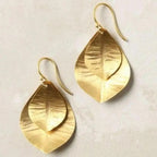 Zarte handwerkliche Gold Ohrring