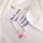 Zarte handwerkliche Perlen Halskette