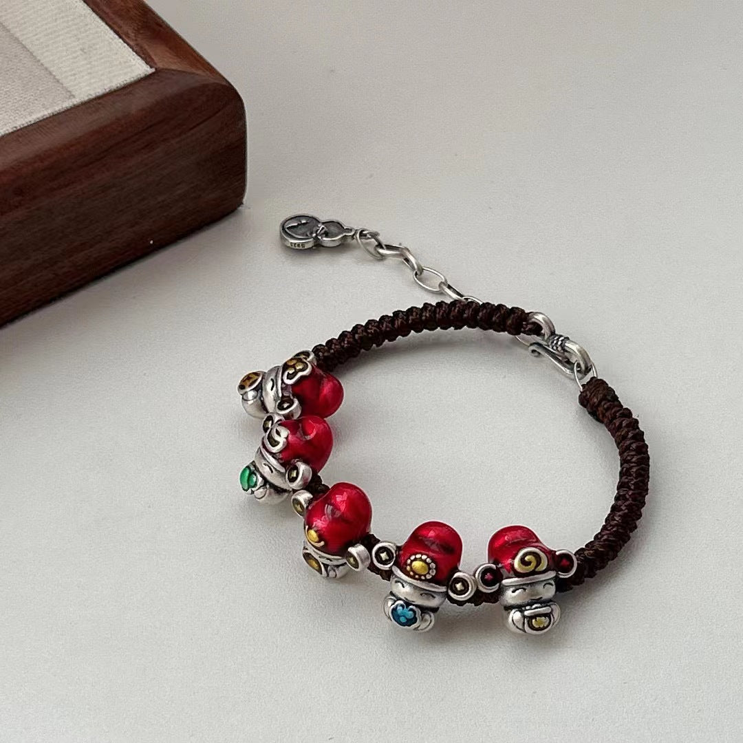 Handgefertigte Vintage Silber Armband