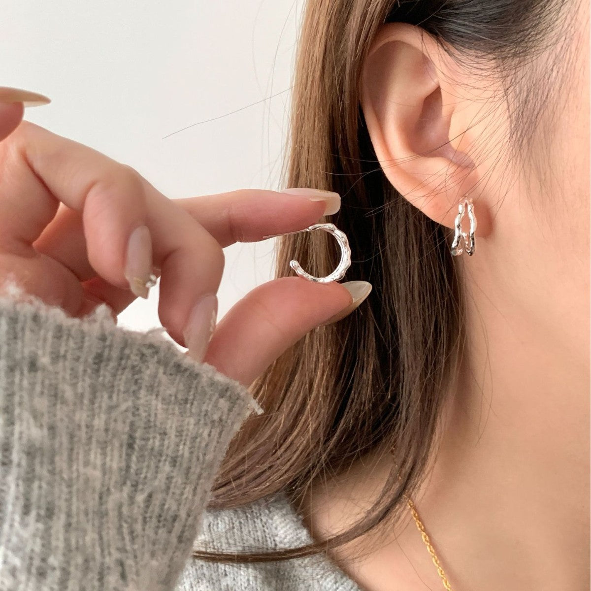 Handgefertigte Vintage Ohrring