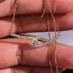 Schöne Gold Halskette mit einzigartigem Stil