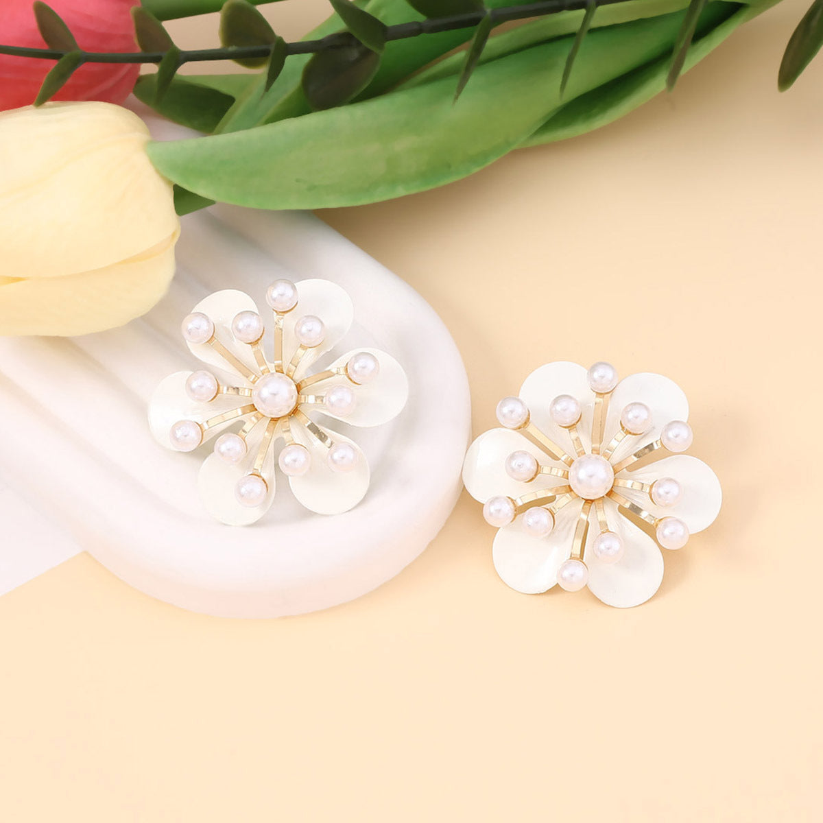 Zarte handwerkliche Perlen Halskette