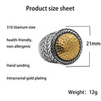 Handgefertigte Vintage Gold Ring