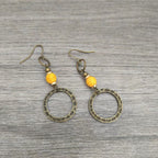 Zarte handwerkliche Ohrring