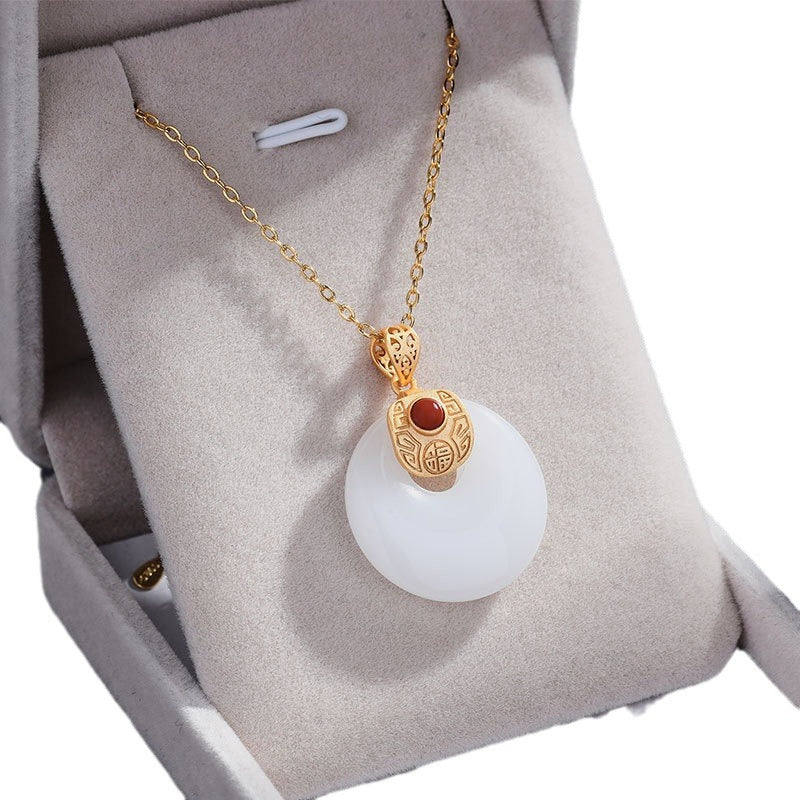 Zarte handwerkliche Gold Halskette