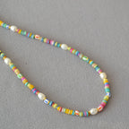 Zarte handwerkliche Perlen Halskette