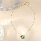 Zarte handwerkliche Gold Halskette