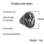 Zarte handwerkliche Ring