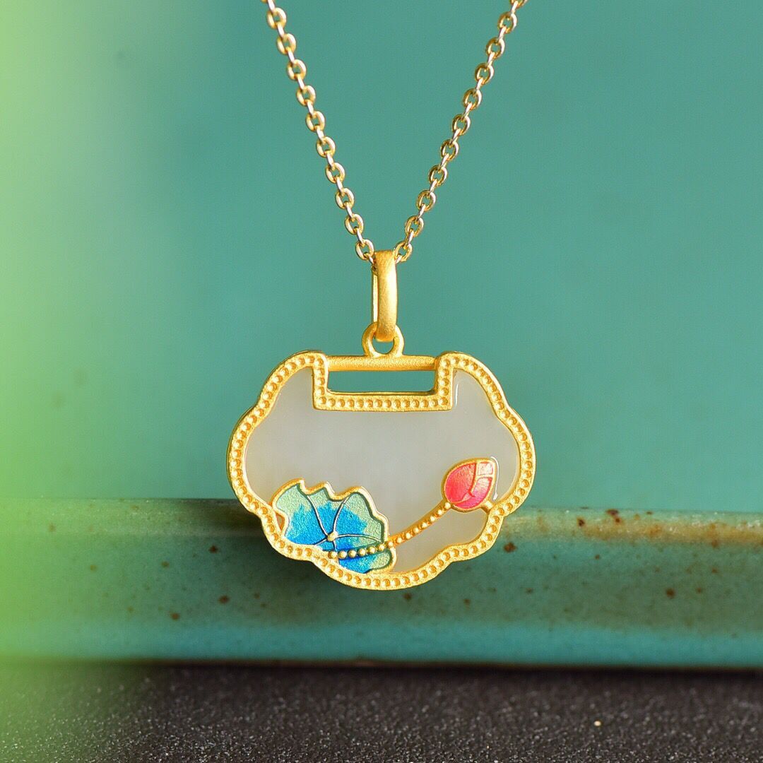 Zarte handwerkliche Silber Halskette