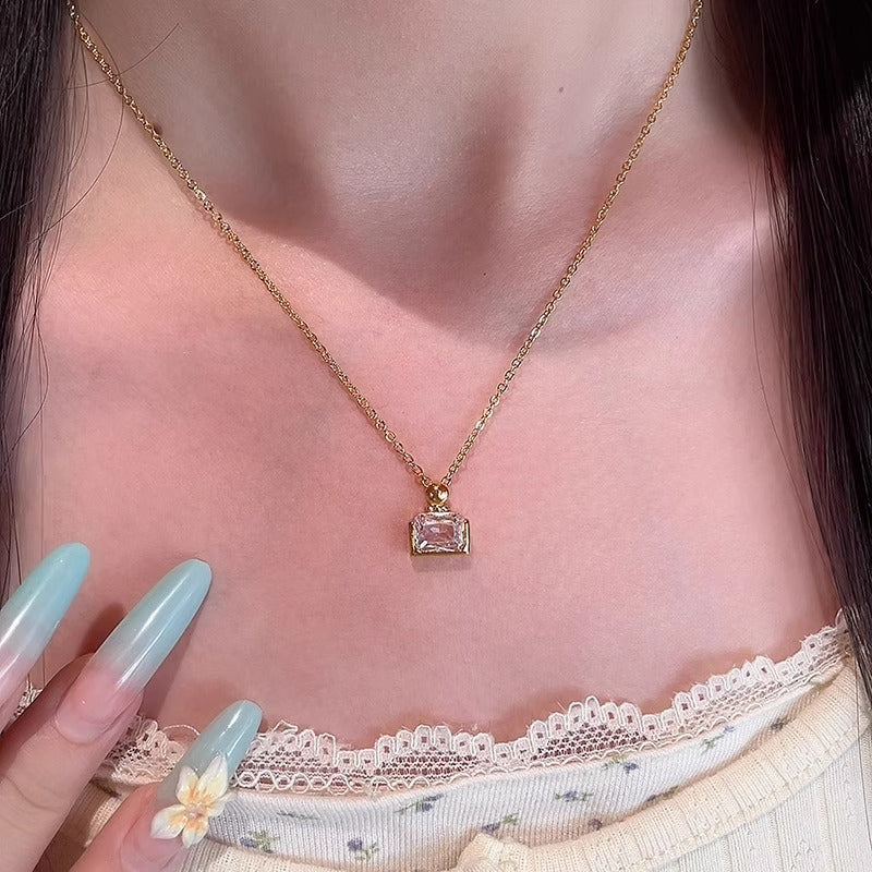 Zarte handwerkliche Gold Halskette