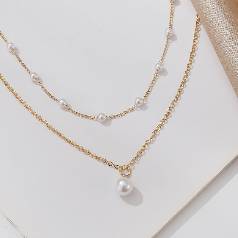 Schöne Perlen Halskette mit einzigartigem Stil