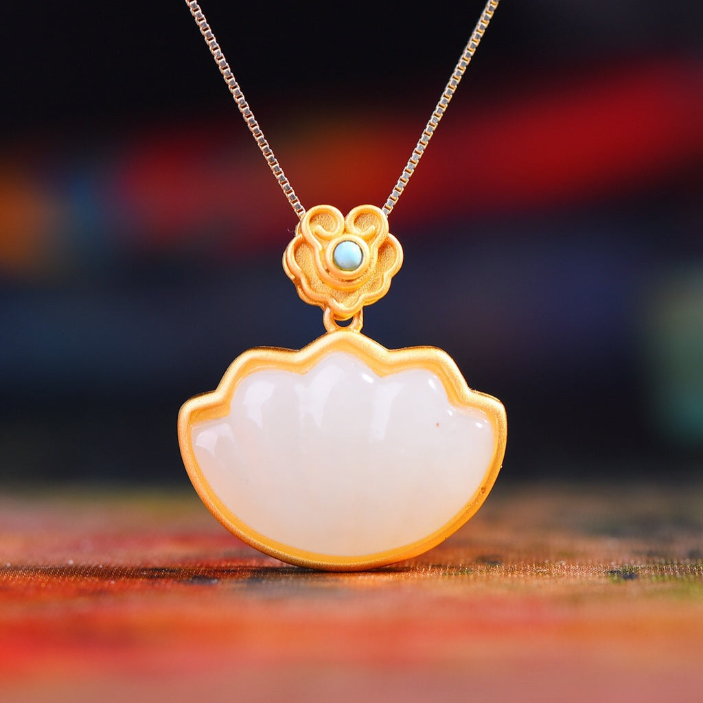 Zarte handwerkliche Silber Halskette