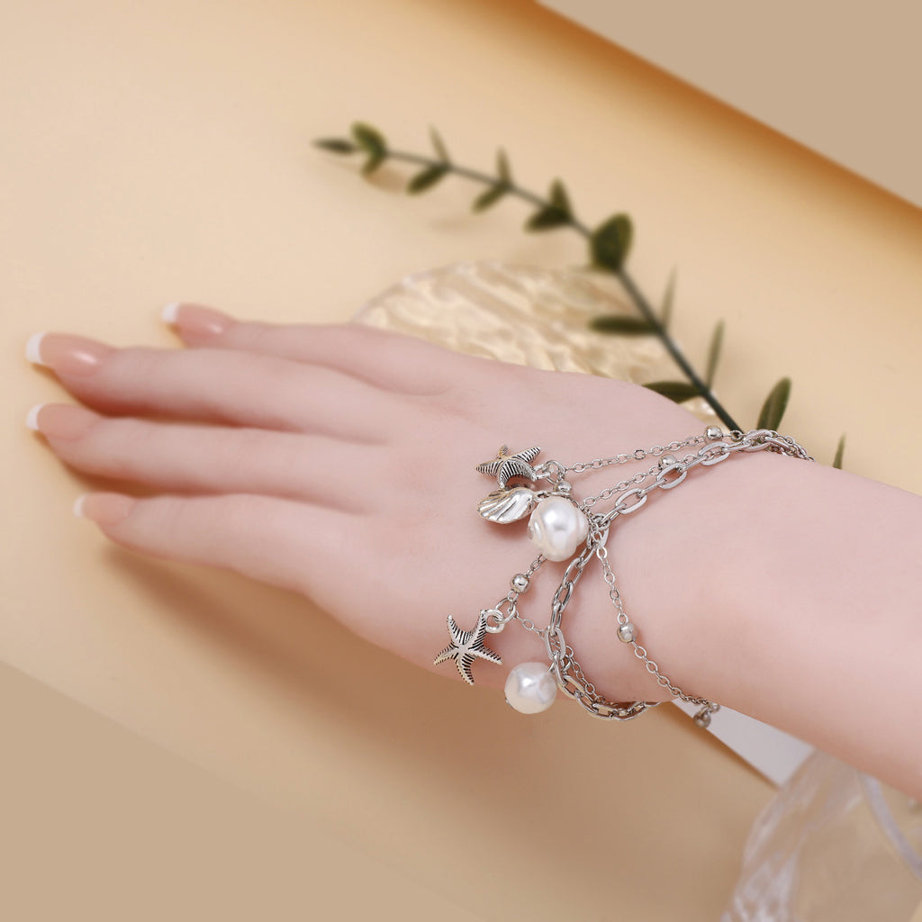 Handgefertigte Vintage Perlen Armband