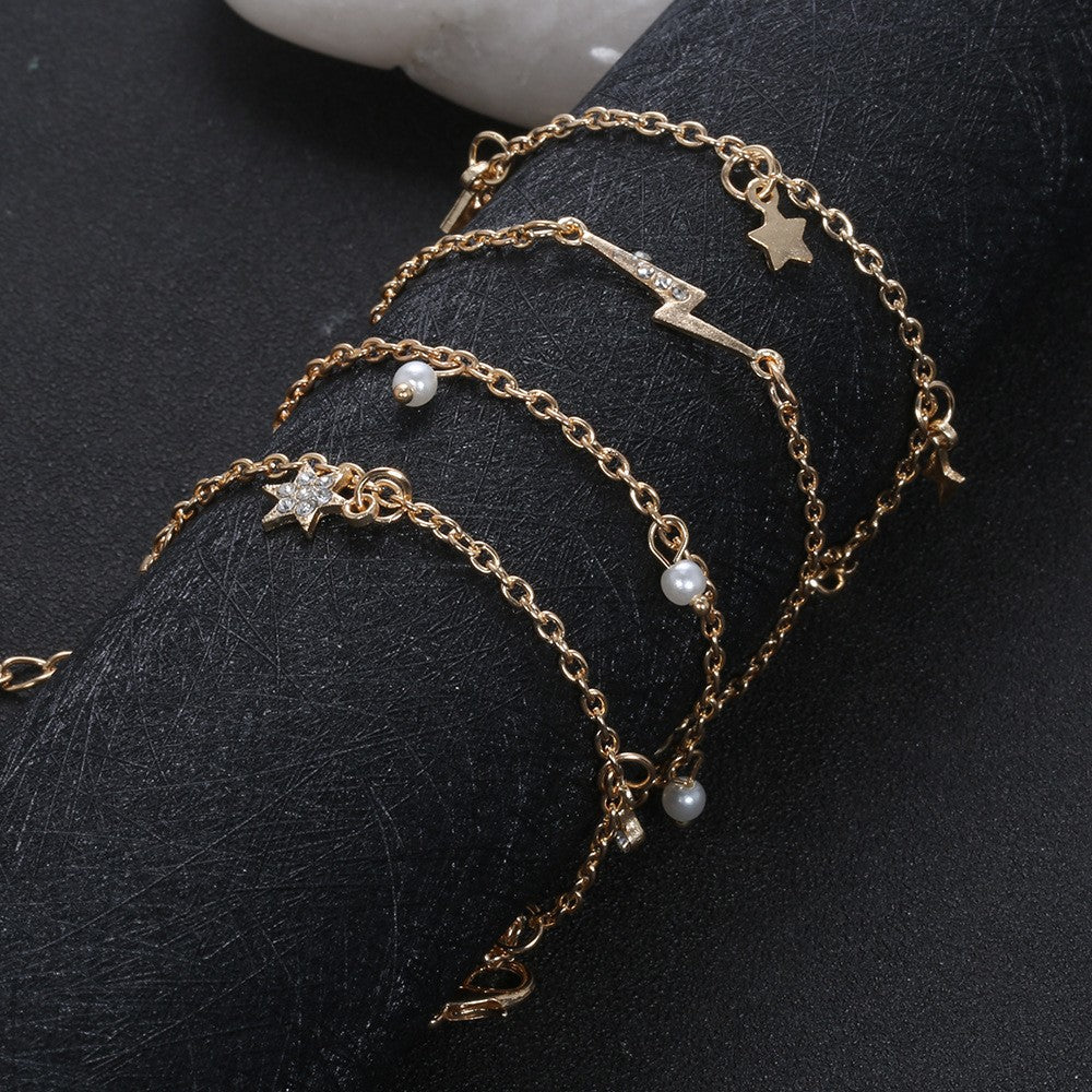 Handgefertigte Vintage Perlen Armband