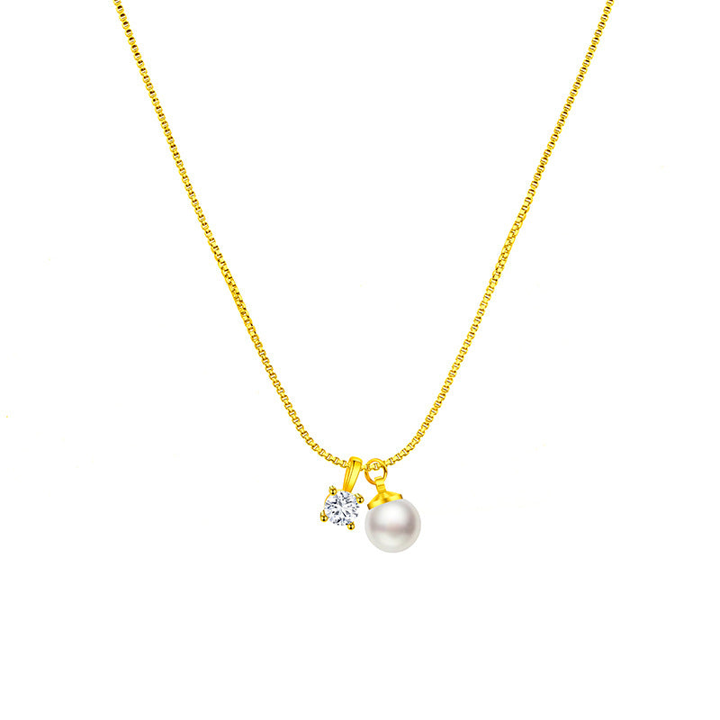 Handgefertigte Vintage Perlen Halskette