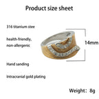 Zarte handwerkliche Gold Ring