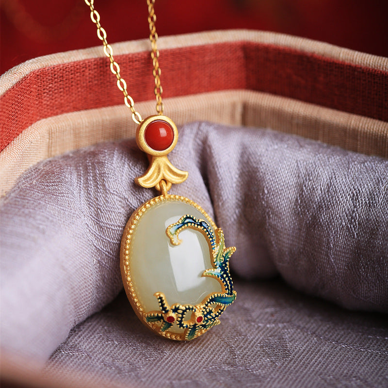 Zarte handwerkliche Gold Halskette