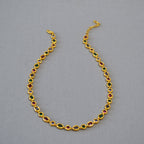 Zarte handwerkliche Gold Halskette