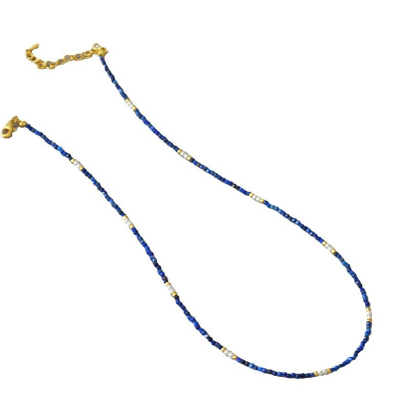 Zarte handwerkliche Perlen Halskette