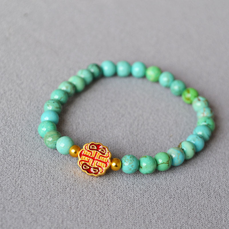 Zarte handwerkliche Gold Armband