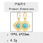 Handgefertigte Vintage Gold Ohrring