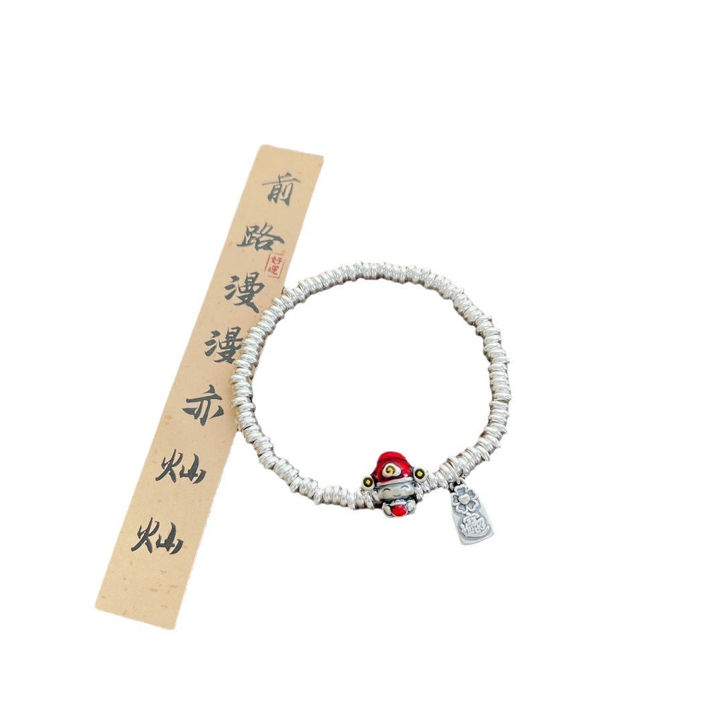 Zarte handwerkliche Silber Armband