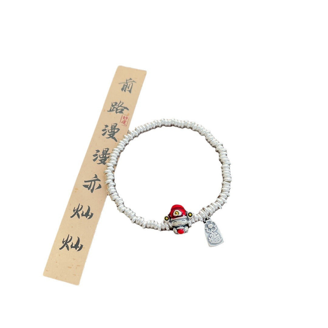 Zarte handwerkliche Silber Armband