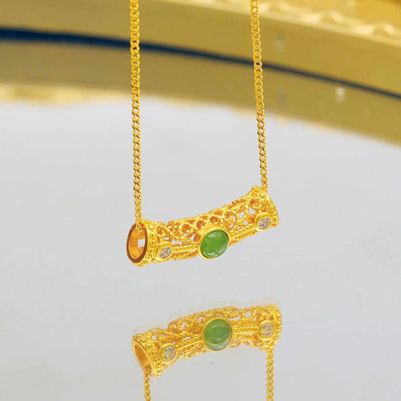 Schöne Silber Halskette mit einzigartigem Stil