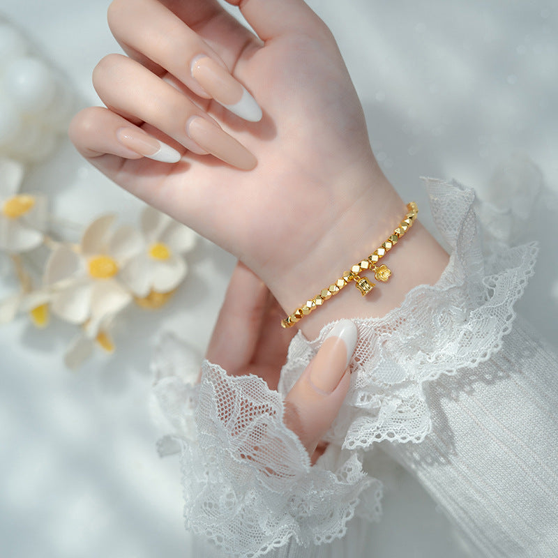 Zarte handwerkliche Gold Armband