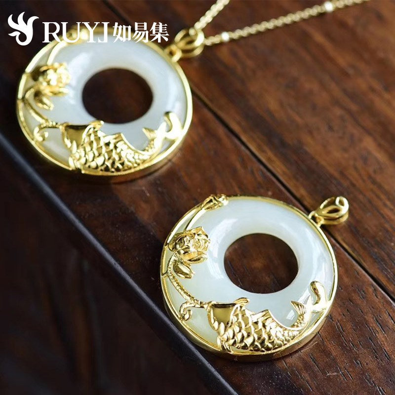 Schöne Silber Halskette mit einzigartigem Stil